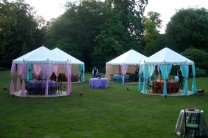 4m Pavilions used as dining tents