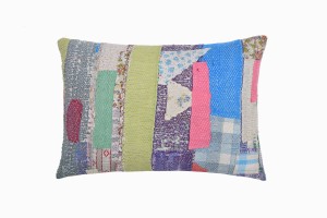Kantha stitch cushion KAN 6