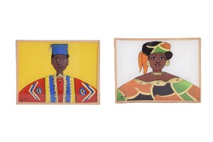 Senegalese glass painting styling shot