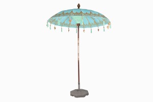 Balinese parasol aqua gold