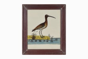 Indian glass painting of a wader (large)