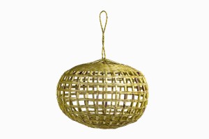 Wicker lampshade