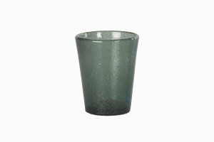 Bubble glass tumbler ice blue