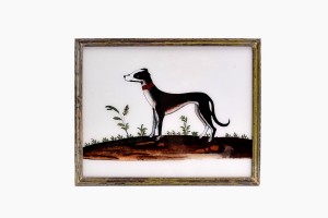Indian glass painting of a dog (large)