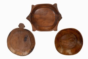 Hardwood fruit bowls