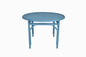 Bentwood dining table blue