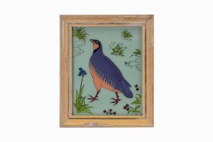 Indian glass painting of a partridge (medium)