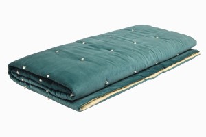 BS14 quilted bedspread teal