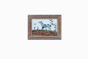 Indian glass painting of a dog (small)