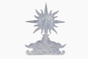 Moroccan aluminium cutout rising sun Ref 5