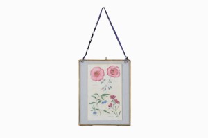 Victorian hand coloured flower print No 5
