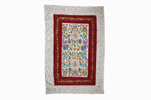 Vintage embroidered Indian bedspread
