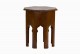 Haveli dark wood octagonal side table