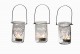 Hanging glass jar votives with hearts