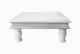 Haveli white wood square table