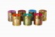Round brass perforated votives