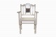 Lodhi white wooden chair