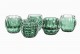 Swedish green glass votives