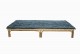 Rattan daybed with velvet throw