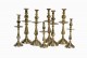 Vintage Moroccan brass candlesticks