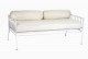 Palm Springs daybed white with cream cushions