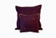 Purple cotton cushions with gold sequins