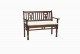 Lodhi two seater dark wood bench